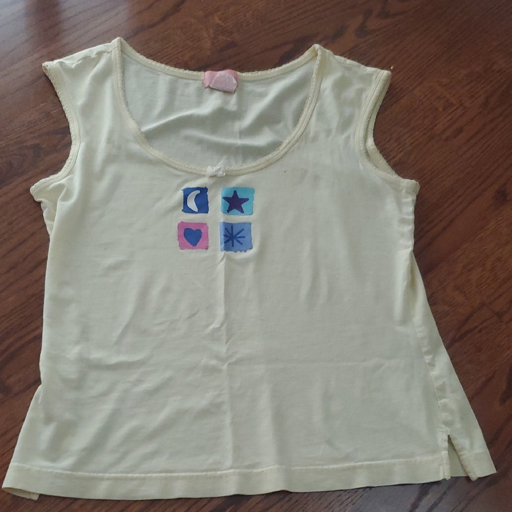 Jenni Pastel Yellow Tank Pajama Top